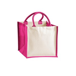 Westford mill WM421 - Jute og bomuldspose Fuchsia