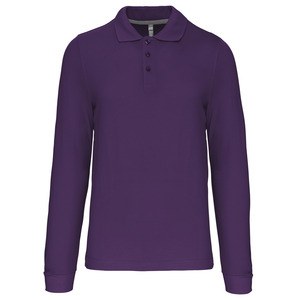 Kariban K243 - Langærmet poloshirt Purple