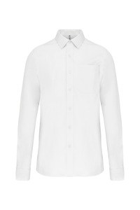 Kariban K541 - Langærmet Poplin skjorte White