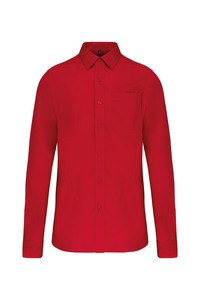 Kariban K541 - Langærmet Poplin skjorte Classic Red