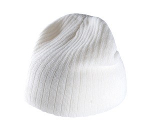 K-up KP517 - Ribstrikket hat White