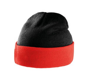 K-up KP514 - To-tonet hat med revers Black / Red
