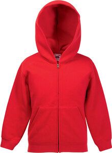 Fruit of the Loom SC62045 - Sweatshirt med hætte og lynlås Red