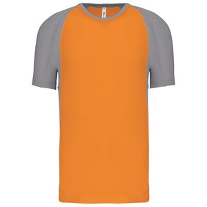 Proact PA467 - Unisex to-tonet sport kortærmet T-shirt Orange / Fine Grey