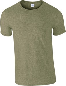 Gildan GI6400 - T-shirt til mænd i bomuld Heather Military Green