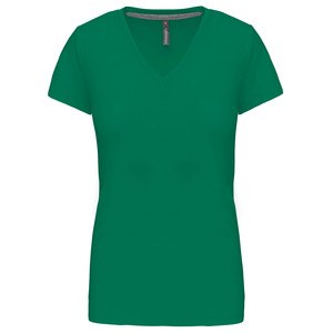 Kariban K381 - Kvinder med kortærmet T-shirt med V-hals Kelly Green