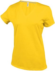 Kariban K381 - Kvinder med kortærmet T-shirt med V-hals Yellow