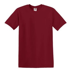 Fruit of the Loom SC6 - 100% bomuld kortærmet t-shirt Brick Red