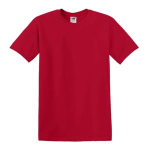 Fruit of the Loom SC6 - 100% bomuld kortærmet t-shirt Red