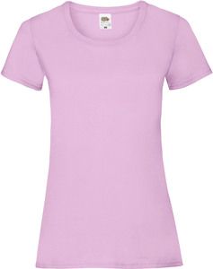 Fruit of the Loom SC61372 - T-shirt i bomuld til kvinder Light Pink