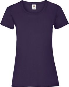 Fruit of the Loom SC61372 - T-shirt i bomuld til kvinder Purple