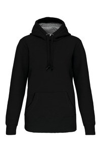 Kariban K443 - Unisex sweatshirt med hætte Black/Black