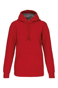 Kariban K443 - Unisex sweatshirt med hætte Red