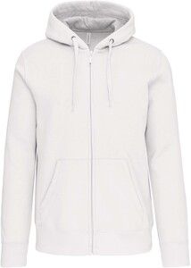 Kariban K444 - Unisex sweatshirt med hætte og lynlås White