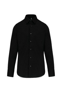 Kariban K522 - Langærmet fit skjorte uden jern Black/Black