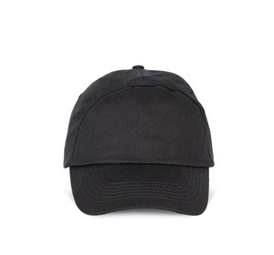 K-up KP013 - BAHIA - 7 PANEL CAP Black/Black