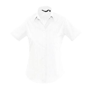 SOL'S 16070 - Kvinder Kortærmet Poplin Shirt Escape White