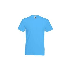 Fruit of the Loom 61-066-0 - T-shirt med V-udskæring Azure Blue