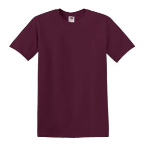 Fruit of the Loom SC6 - 100% bomuld kortærmet t-shirt Burgundy