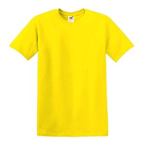 Fruit of the Loom SC6 - 100% bomuld kortærmet t-shirt Yellow