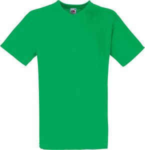 Fruit of the Loom SC22V - T-shirt til mænd i bomuld med V-hals Kelly Green
