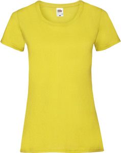 Fruit of the Loom SC61372 - T-shirt i bomuld til kvinder Yellow