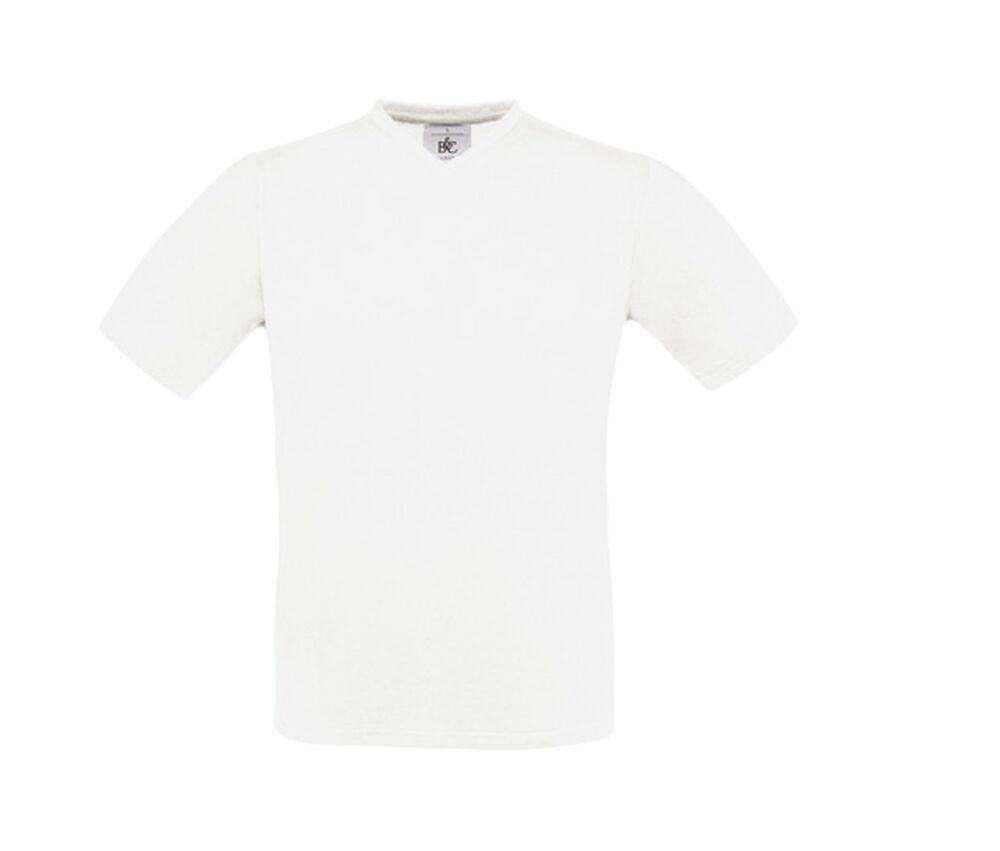 B&C BC163 - T-shirt med V-udskæring til mænd, 100% bomuld