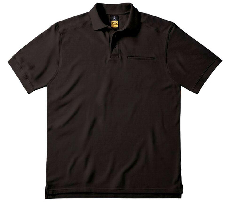 B&C Pro BC815 - Poloshirt med korte ærmer til brystlomme til mænd