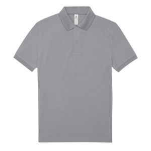 B&C BCID1 - Kortærmet poloshirt til mænd Heather Grey