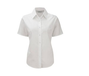 Russell Collection JZ33F - Oxford bomuldsskjorte til kvinder White