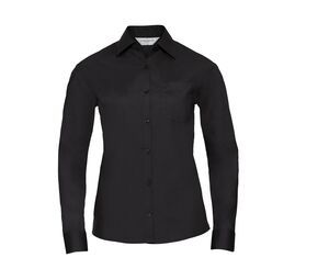 Russell Collection JZ34F - Poplin skjorte Kvinder Black