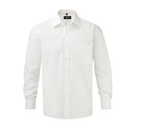 Russell Collection JZ936 - 100% bomuld Poplin skjorte til mænd