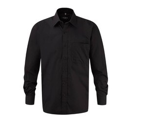 Russell Collection JZ936 - 100% bomuld Poplin skjorte til mænd