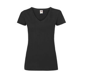 Fruit of the Loom SC601 - T-shirt til kvinder med V-hals