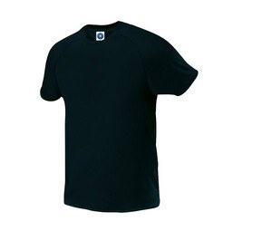 Starworld SW300 - Raglanærmet teknisk T-shirt til mænd Black