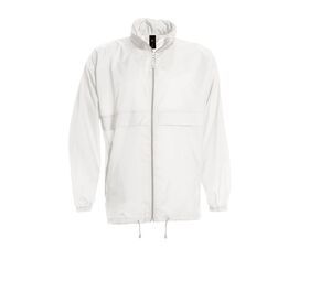 B&C BC300 - Herre foldbar jakke med lynlås White