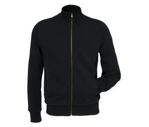 B&C BC520 - Sweatshirt til mænd i bomuld med lynlås Black