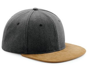 Beechfield BF668 - Snapback kasket til mænd Vintage Black