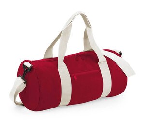Bag Base BG144 - Barrel Bag Rejsetaske Classic Red/Off White