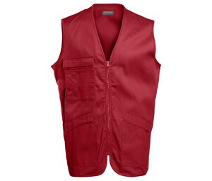 Pen Duick PK302 - Multi-lomme vest. Mand Red