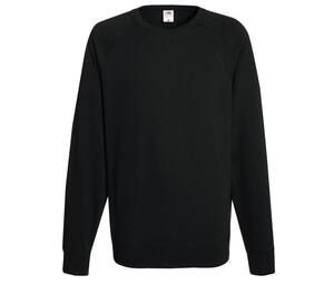 Fruit of the Loom SC360 - Raglan sweatshirt til mænd Black