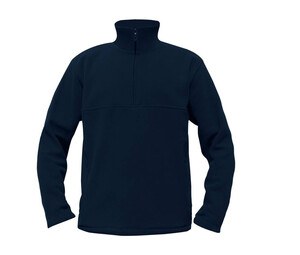 Starworld SW77N - Mænds fleece lynlås krave Navy