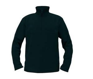 Starworld SW77N - Mænds fleece lynlås krave Black