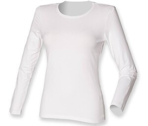 Skinnifit SK124 - Langærmet T-shirt til kvinder