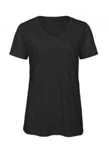 B&C BC058 - T-shirt med V-udskæring, V-udskæring til kvinder