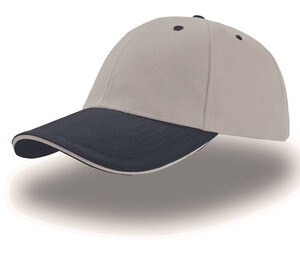 Atlantis AT003 - 6 Panel Sandwich Cap Grey/Navy