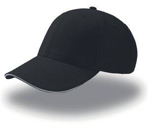 Atlantis AT094 - 6 Pander Sandwich Visir Cap Black/White