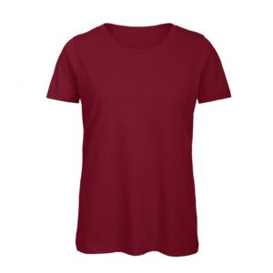 B&C BC02T - T-shirt til kvinder i 100% bomuld Deep Red 