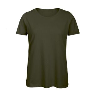 B&C BC02T - T-shirt til kvinder i 100% bomuld Urban Khaki