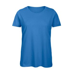 B&C BC02T - T-shirt til kvinder i 100% bomuld Azure